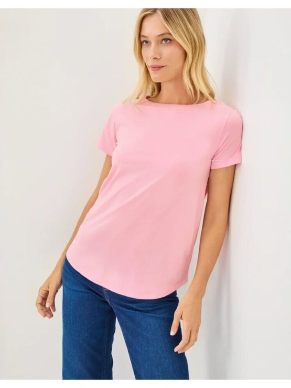 New Lilly Pulitzer Key West Top Conch Shell Pink Resort Tee Size xl Summer $78